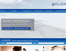 Tablet Screenshot of clicktravelprotection.com